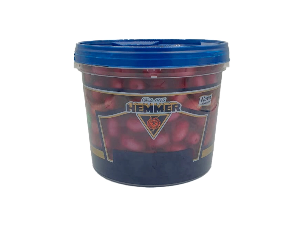 AZEITONA PRETA GRAÚDA 11 X 13 AZAPA HEMMER 2 KG (CX 6 BD)